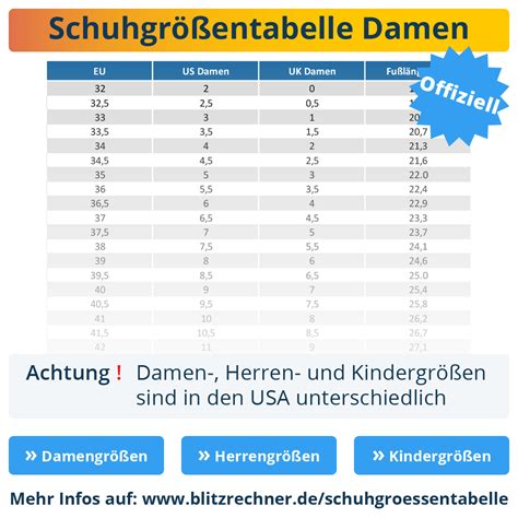 schuhgrößen umrechner